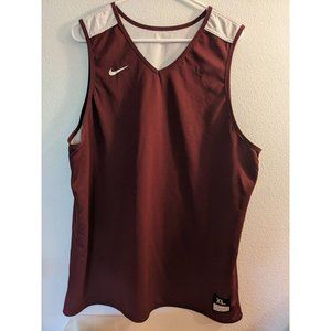 Nike Jersey XL Maroon White Reversible Men's Sports